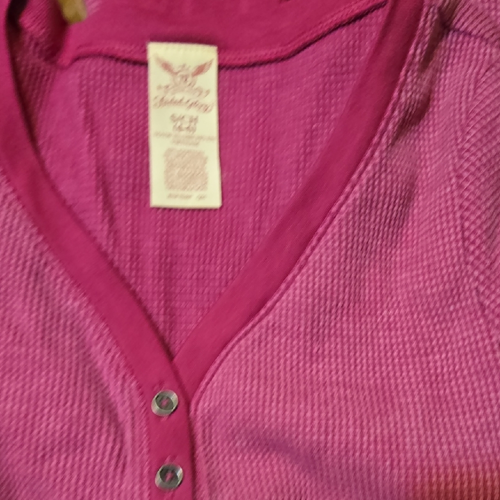 Faded Glory Pink Long Sleeve Top